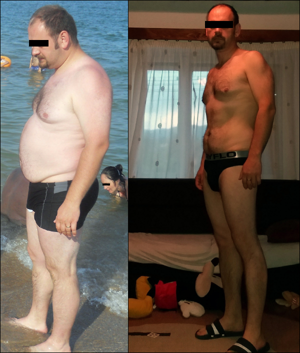 42 kg fogyás előtt és után